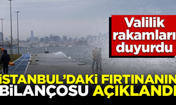 İstanbul Valiliği, şiddetli fırtınanın bilançosunu açıkladı!