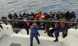 Yunanların Türk kara sularına ittiği 45 kaçak göçmen kurtarıldı