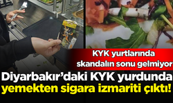 Diyarbakır’daki KYK yurdunda yemekten sigara izmariti çıktı!