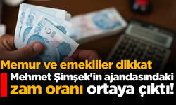 Memur ve emekliler dikkat: Mehmet Şimşek'in ajandasındaki zam oranı ortaya çıktı!