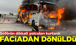 Konya'da faciadan dönüldü! Şoförün dikkati yolcuları kurtardı