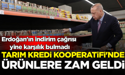 Erdoğan'ın indirim çağrısı yine karşılık bulmadı: Tarım Kredi Kooperatifi'nde ürünlere zam geldi