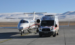 70 yaşındaki kalp hastası, ambulans uçakla Ankara'ya nakledildi