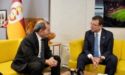 İmamoğlu, Galatasaray Başkanı Dursun Özbek'i ziyaret etti