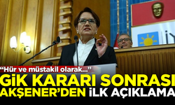 GİK kararı sonrası Akşener'den ilk açıklama: Hür ve müstakil yürüyeceğiz