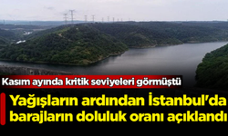 Kasım ayında kritik seviyelere düşmüştü: Yağışların ardından İstanbul'da barajların doluluk oranı