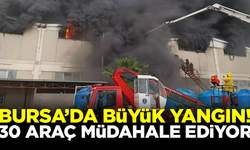 Bursa'da tekstil fabrikasında büyük yangın! 30 araçla müdahale ediliyor
