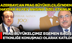 Prag Büyükelçisi Egemen Bağış, Haydar Aliyev etkinliğinde konuştu