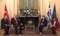 Erdoğan, Yunan mevkidaşı Sakelaropulu ile buluştu