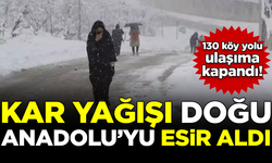Kar yağışı Doğu Anadolu'yu esir aldı! 130 köy yolu ulaşıma kapandı