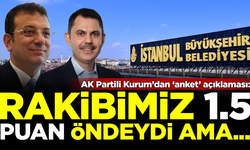 AK Partili Murat Kurum'dan anket açıklaması: Rakibimiz öndeydi ama...
