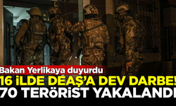 DEAŞ terör örgütüne dev darbe! 16 ilde 70 terörist yakalandı