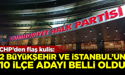 Kulis: CHP'de 2 Büyükşehir ve İstanbul'un 10 ilçe adayı belli oldu