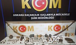 Ankara'da tarihi eser operasyonu: 3 bin 730 obje ile 63 sikke ele geçirildi