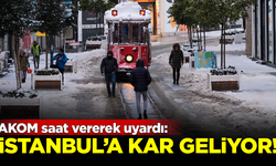 AKOM, sıcaklıkların düşeceğini belirterek saat verdi: İstanbul'a kar geliyor!