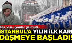 AKOM uyarmıştı! İstanbul'a yılın ilk karı düşmeye başladı