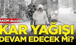 AKOM duyurdu: İstanbul'da kar yağışı devam edecek mi?