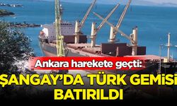 16 Türk mürettebatın bulunduğu gemi Şangay açıklarında batırıldı