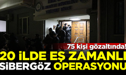 20 ilde eş zamanlı Sibergöz-12 operasyonu: 75 gözaltı