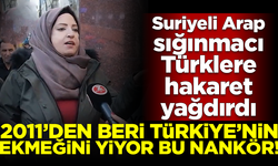 Türkiye'nin ekmeğini yiyen Suriyeli nankör, Türklere hakaret yağdırdı