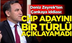 Deniz Zeyrek'ten Çankaya iddiası: CHP adayını bir türlü açıklayamadı