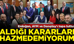 Erdoğan AYM ve Danıştay'ı topa tuttu: Aldığı kararları hazmedemiyorum