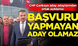CHP Çankaya aday adaylarından ortak açıklama