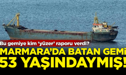 Marmara'da batan gemi 53 yaşındaymış! Bu gemiye kim 'yüzer' raporu verdi?