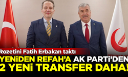 Yeniden Refah Partisi'ne AK Parti'den 2 yeni transfer daha! Rozetini Erbakan taktı
