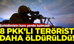 Şehidimizin kanı yerde kalmadı! 8 PKK'lı terörist öldürüldü