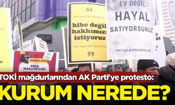 TOKİ mağdurlarından AK Parti'ye protesto: Kurum nerede?