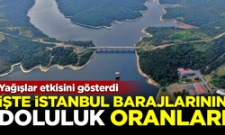 Yağışlar etkiledi! İşte İstanbul barajlarının doluluk oranları