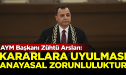 AYM Başkanı'ndan Erdoğan'ın olduğu salonda flaş sözler: Kararlara uyulması zorunluluktur