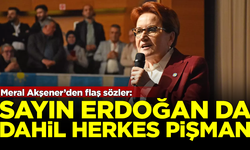 Akşener'den flaş sözler: Sayın Erdoğan dahil herkes pişman