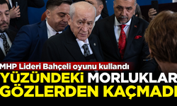 MHP lideri Devlet Bahçeli'nin yüzüne ne oldu! Oy kullanırken dikkat çekti