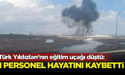 Konya'da eğitim uçağı düştü
