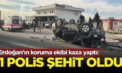 Erdoğan'ın koruma ekibi kaza yaptı: 1 polis şehit, 2 polis yaralı