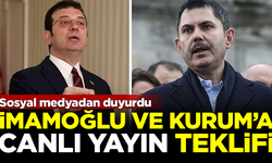 Ekrem İmamoğlu ile Murat Kurum’a canlı yayın teklifi! Sosyal medyadan duyurdu