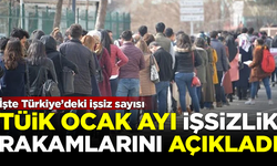 TÜİK işsizlik rakamlarını açıkladı! İşte Türkiye'deki işsiz sayısı...