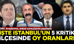 ORC Araştırma paylaştı! İşte İstanbul'un 5 ilçesinde oy oranları