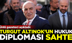 Ünlü gazeteci açıkladı: AK Partili Turgut Altınok'un diploması sahte!