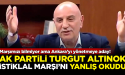 İstiklal Marşı'nı bilmiyor ama Ankara'yı yönetmeye aday!  AK Partili Turgut Altınok, İstiklal Marşı'nı yanlış okudu