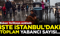 İçişleri Bakanı Ali Yerlikaya, İstanbul'daki yabancı sayısını açıkladı!