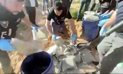 Gaziantep'te tarlaya gömülü 25 kilo uyuşturucu bulundu