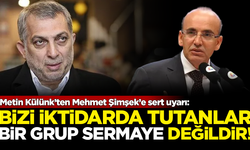 AK Partili Metin Külünk'ten, Mehmet Şimşek'e sert uyarı: Bizi iktidarda tutanlar, bir grup sermaye değildir