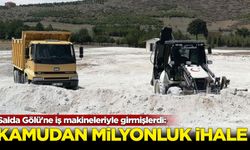 Salda Gölü'ne iş makineleriyle girmişlerdi: Kamudan milyonluk ihale aldı