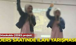 Ders saatinde ilahi yarışması yapıldı