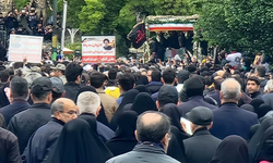 Kazada ölen İran Lideri Reisi için, Tebriz'de tören düzenlendi