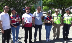 Iğdır'da Jandarma'nın 185. kuruluş yıldönümü için özel bisiklet turu