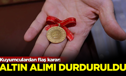 Kuyumculardan flaş karar! Altın alımı durduruldu